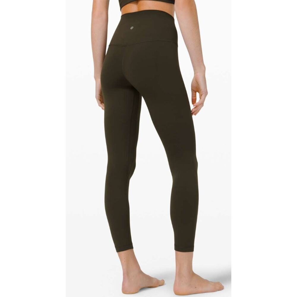 Lululemon Align Women's Olive Green High-Rise Leggings - Size 4